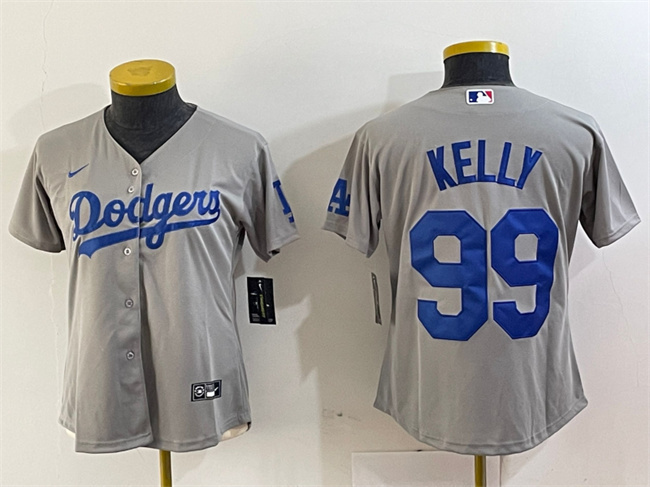 Youth Los Angeles Dodgers #99 Joe Kelly Grey Stitched Baseball Jersey